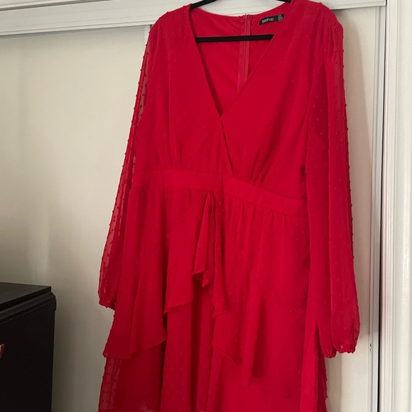 Red Skater Dress - Picture 2 of 5